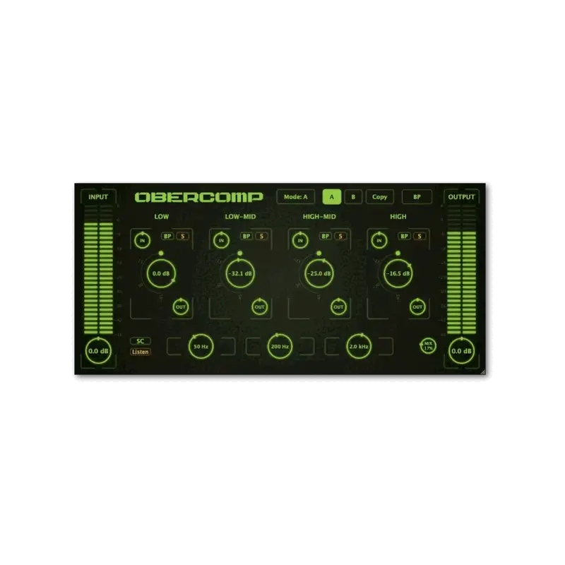 DDMF OberComp 四頻段自動壓縮 Plugin (下載版) - 主圖