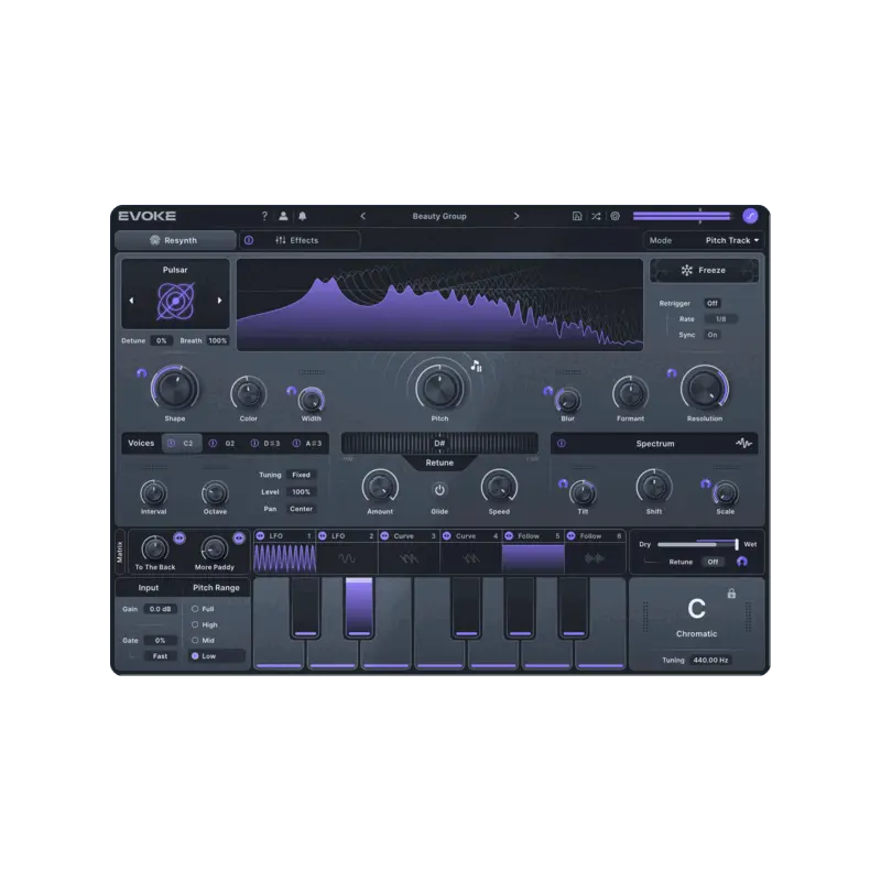 Minimal Audio Evoke 人聲重合成效果器 Plugin (下載版) - 主圖
