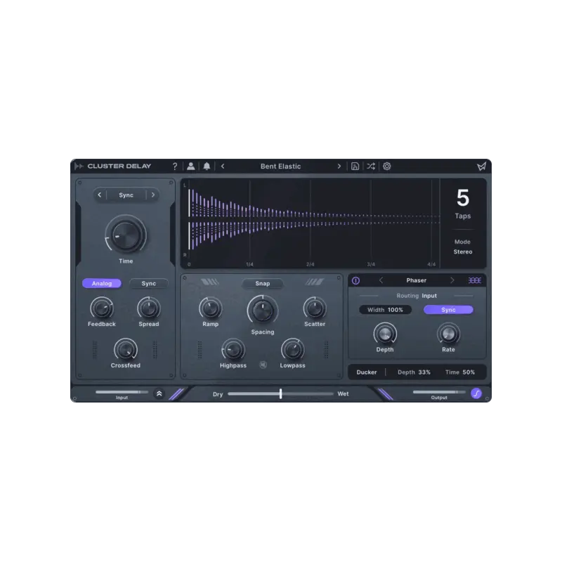 Minimal Audio Cluster Delay 多重延遲序列效果器 Plugin (下載版) - 主圖