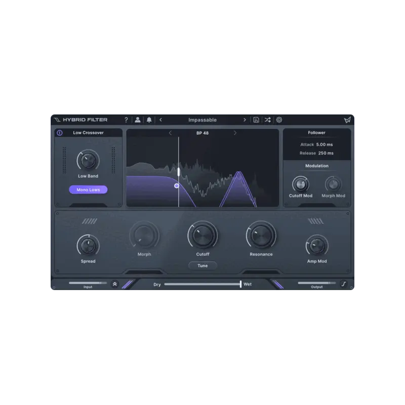 Minimal Audio Hybrid Filter 多模式濾波器 Plugin (下載版) - 主圖
