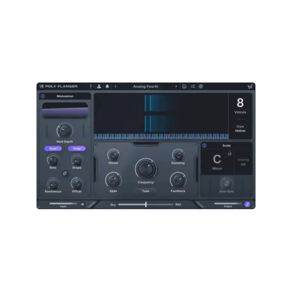Minimal Audio Poly Flanger 音階感知鑲邊效果器 Plugin (下載版) - 產品圖片 1