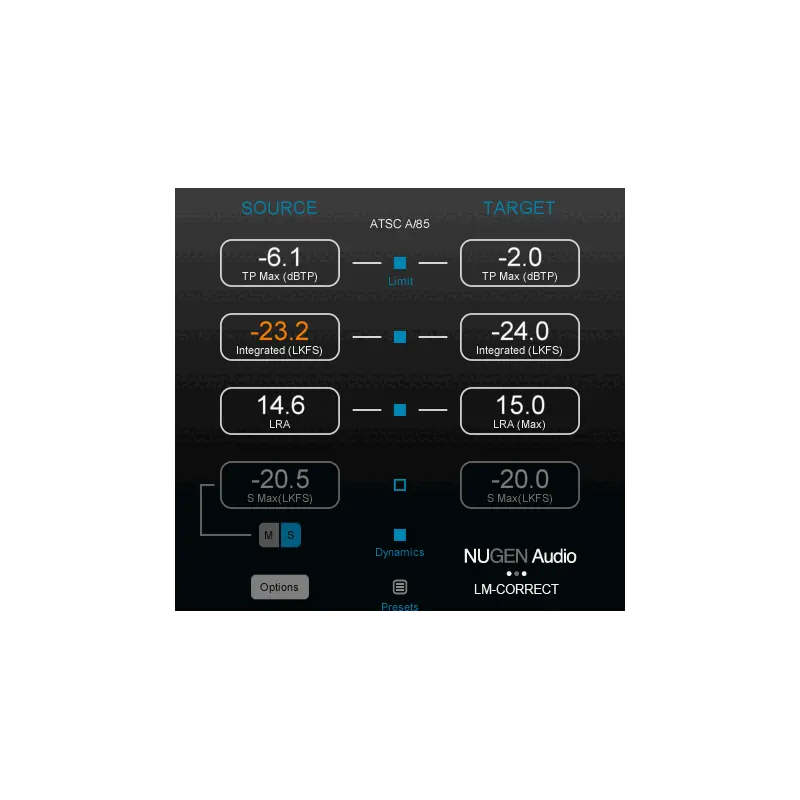 NUGEN Audio LM-Correct 2 響度快速校正 Plugin (下載版) - 主圖