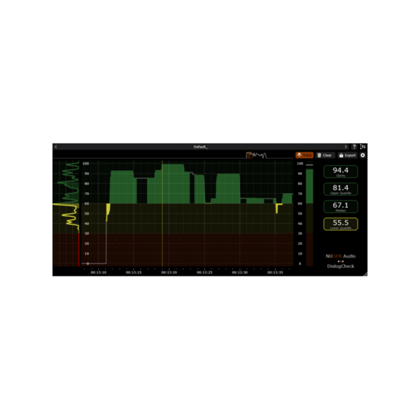 NUGEN Audio DialogCheck 對白清晰度計量 Plugin (下載版) - 效果器軟體 Plugin