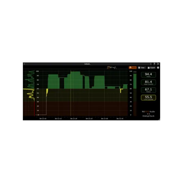 NUGEN Audio DialogCheck 對白清晰度計量 Plugin (下載版) - 產品圖片 1