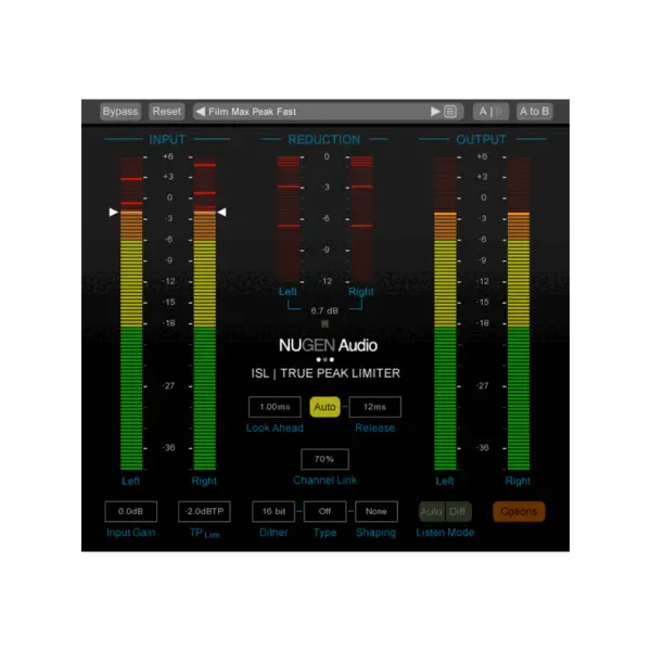 NUGEN Audio ISL 2 真峰值限幅器 Plugin (下載版) - 產品圖片 1