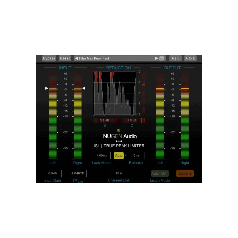 NUGEN Audio ISL 2ST 立體聲真峰值限幅器 Plugin (下載版) - 主圖