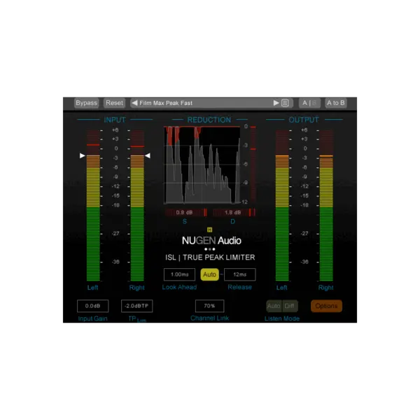NUGEN Audio ISL 2ST 立體聲真峰值限幅器 Plugin (下載版) - 產品圖片 1