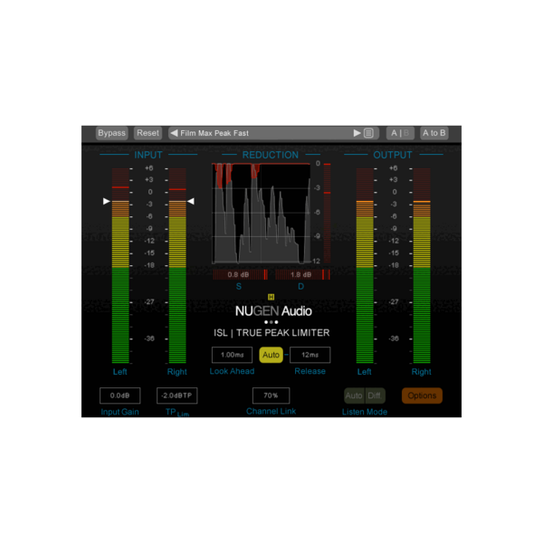 NUGEN Audio ISL 2ST + DSP 立體聲真峰值限幅器 Plugin＋HDX DSP 版 (下載版) - 效果器軟體 Plugin