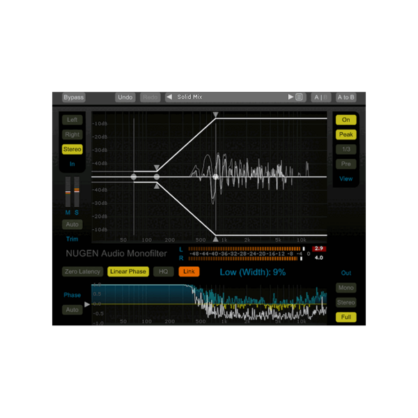 NUGEN Audio Monofilter 低頻管理 Plugin (下載版) - 效果器軟體 Plugin