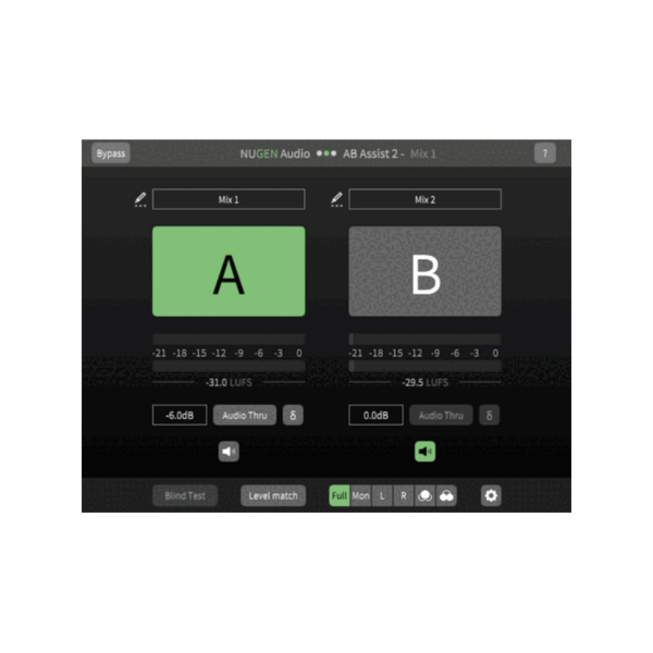 NUGEN Audio AB Assist 2 音源比較 Plugin (下載版) - 效果器軟體 Plugin