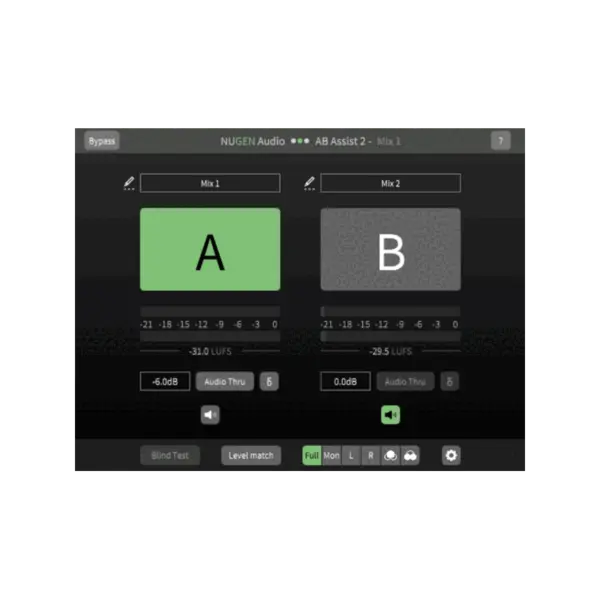 NUGEN Audio AB Assist 2 音源比較 Plugin (下載版) - 產品圖片 1
