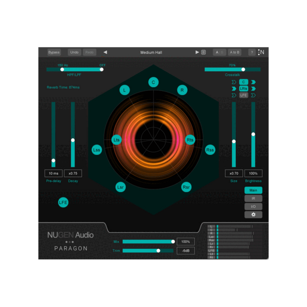 NUGEN Audio Paragon 沉浸式卷積殘響 Plugin (下載版) - 多聲道 / 空間音訊處理