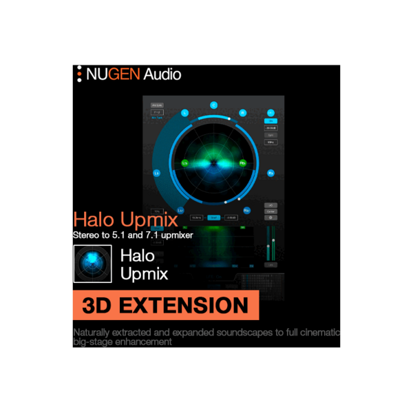 NUGEN Audio Halo Upmix 3D Extension 3D 擴充 (下載版) - 多聲道 / 空間音訊處理