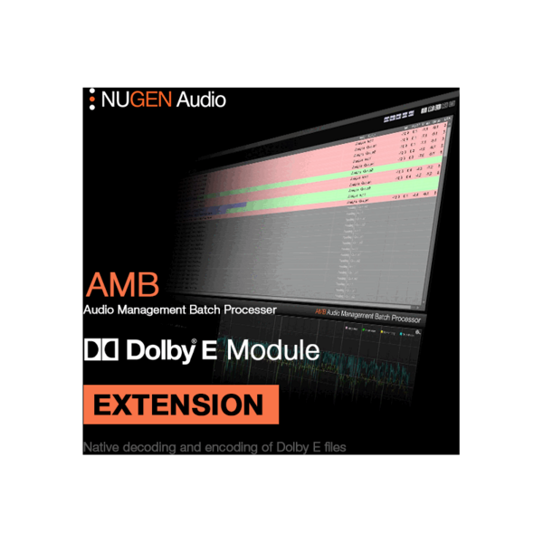 NUGEN Audio AMB Dolby E Module Dolby E 擴充模組 (下載版) - 效果器軟體 Plugin