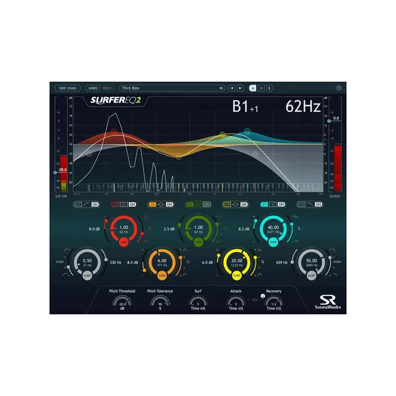 Sound Radix SurferEQ 2 音高追蹤 EQ Plugin (下載版) - 主圖
