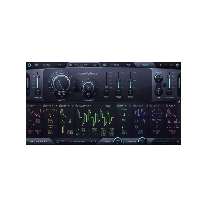 Polyverse Filterverse 多重濾波器 Plugin (下載版) - 主圖