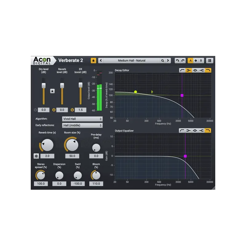 Acon Digital Verberate 2 演算法殘響 Plugin (下載版) - 主圖