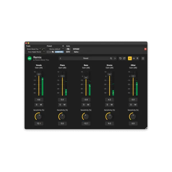 Acon Digital Remix AI 即時分軌 Plugin (下載版) - 產品圖片 1