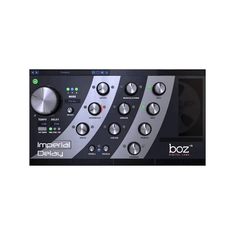 Boz Digital Labs Imperial Delay 延遲效果器 Plugin (下載版) - 主圖