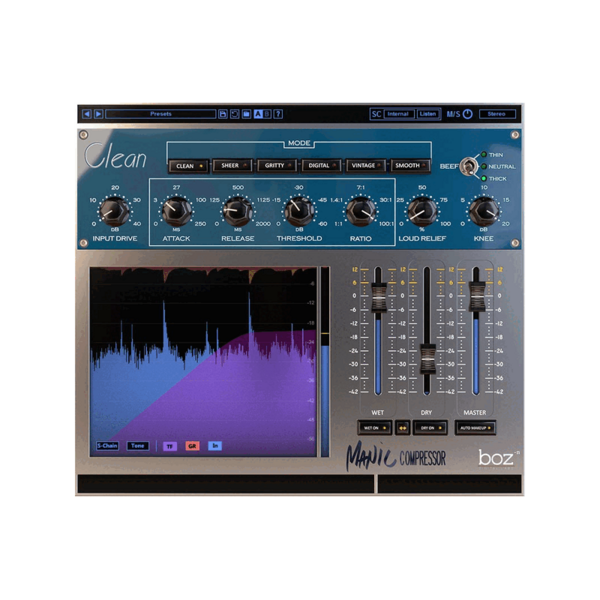 Boz Digital Labs Manic Compressor 平行壓縮器 Plugin (下載版) - 效果器軟體 Plugin