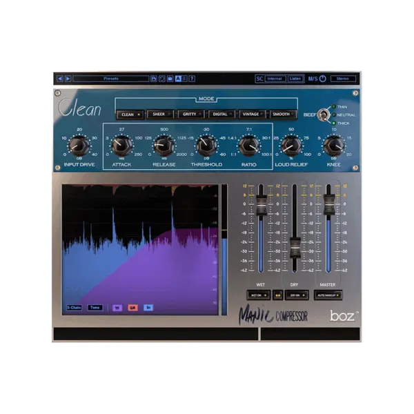 Boz Digital Labs Manic Compressor 平行壓縮器 Plugin (下載版) - 產品圖片 1