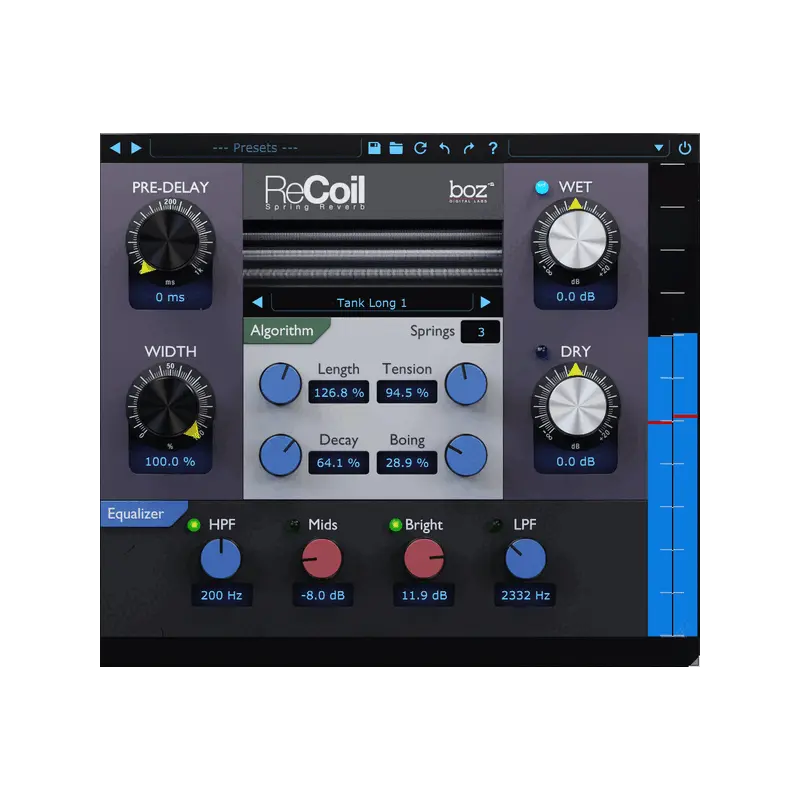 Boz Digital Labs ReCoil 彈簧殘響 Plugin (下載版) - 主圖