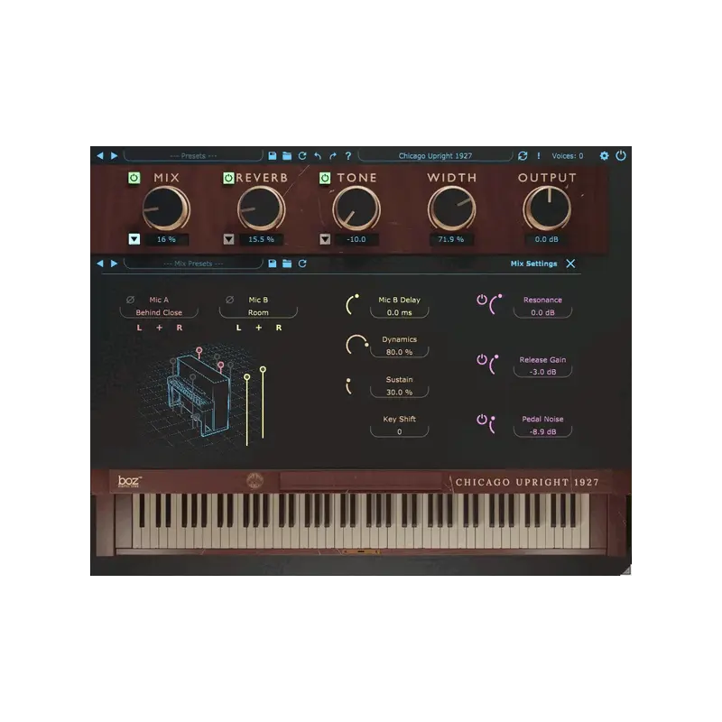 Boz Digital Labs Chicago Upright 1927 Pro 鋼琴音源 (下載版) - 主圖