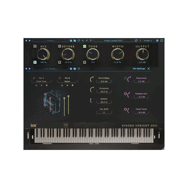 Boz Digital Labs Ningbo Upright 2021 Pro 鋼琴音源 (下載版) - 主圖
