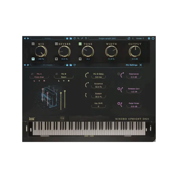 Boz Digital Labs Ningbo Upright 2021 Pro 鋼琴音源 (下載版) - 產品圖片 1