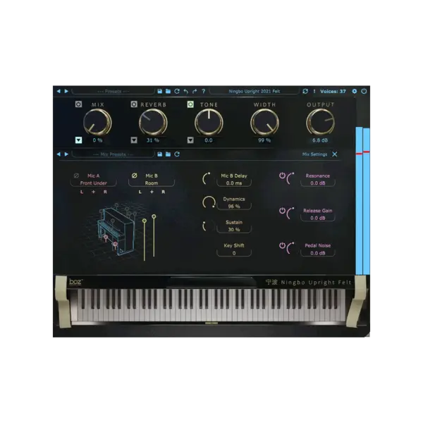 Boz Digital Labs Ningbo Felt 2021 Pro 鋼琴音源 (下載版) - 產品圖片 1