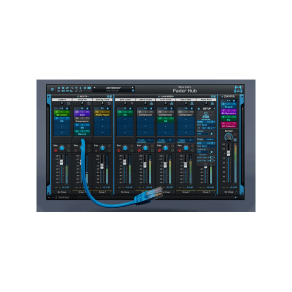 Blue Cat Audio Fader Hub 網路混音串流控台 (下載版) - 效果器軟體 Plugin