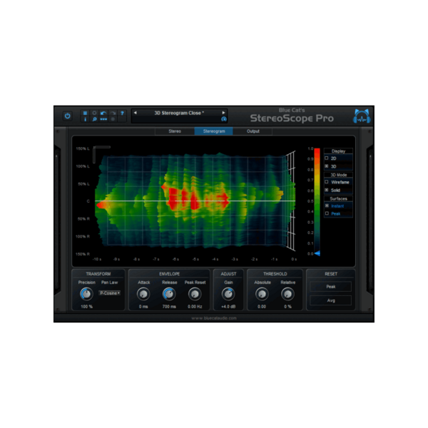 Blue Cat Audio StereoScope Pro 立體聲像分析 Plugin (下載版) - 效果器軟體 Plugin