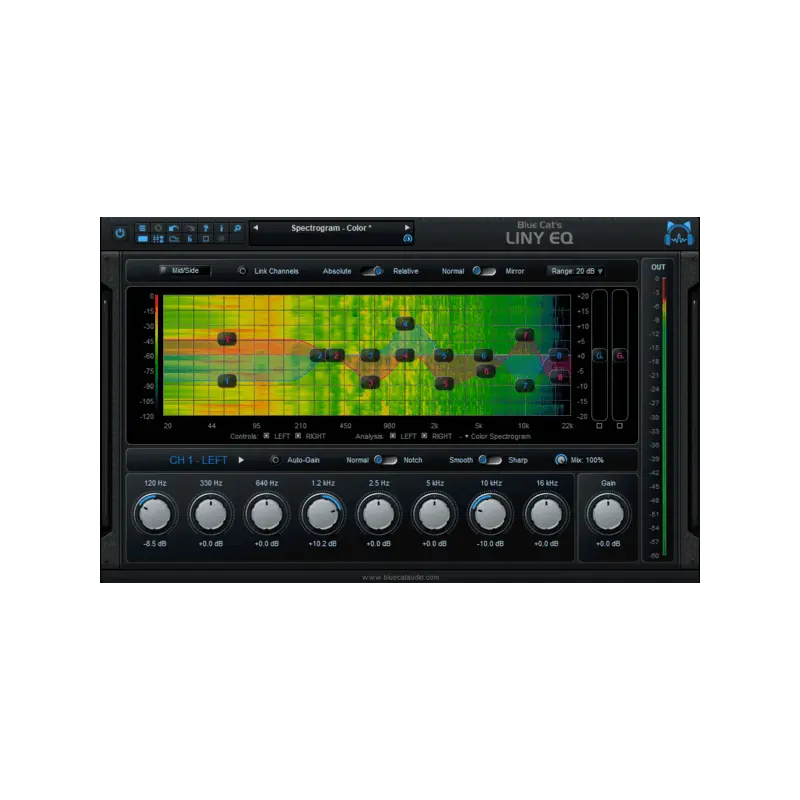 Blue Cat Audio Liny EQ 線性相位 EQ Plugin (下載版) - 主圖