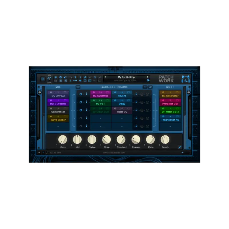 Blue Cat Audio PatchWork Plugin 串接與多重效果宿主 (下載版) - 主圖