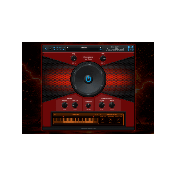 Blue Cat Audio AcouFiend 吉他回授模擬 Plugin (下載版) - 效果器軟體 Plugin