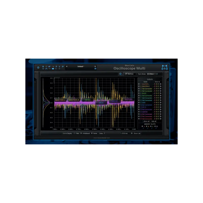 Blue Cat Audio Oscilloscope Multi 多軌波形示波器 Plugin (下載版) - 主圖