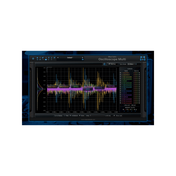 Blue Cat Audio Oscilloscope Multi 多軌波形示波器 Plugin (下載版) - 效果器軟體 Plugin