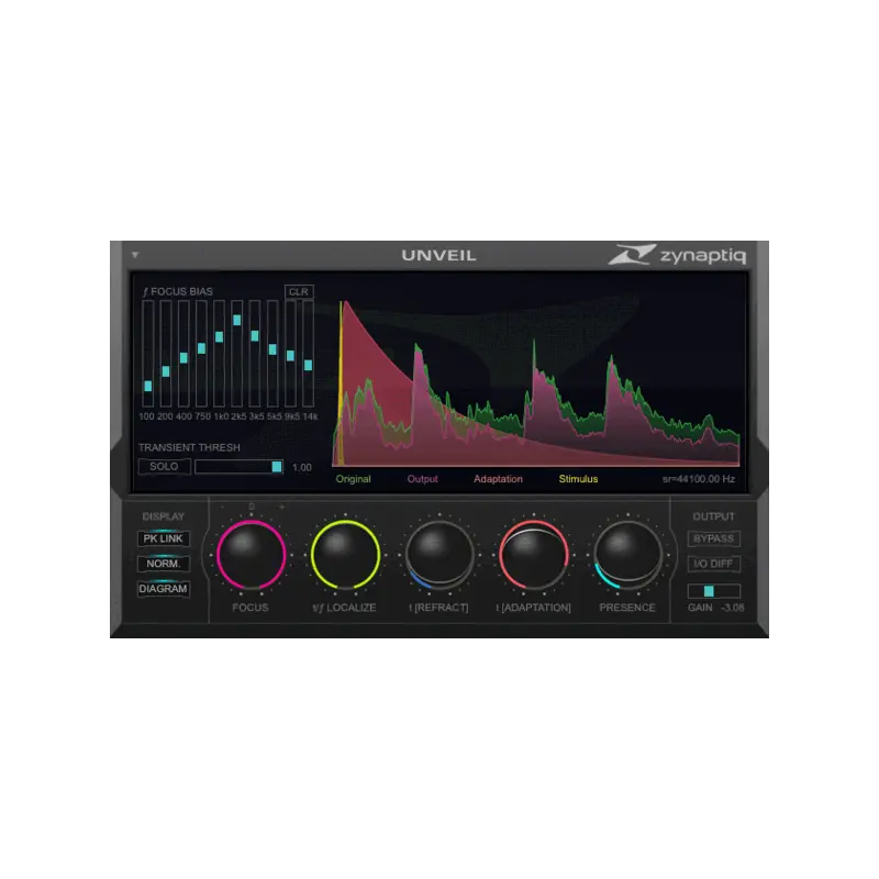 Zynaptiq UNVEIL 去殘響與訊號聚焦 Plugin (下載版) - 主圖