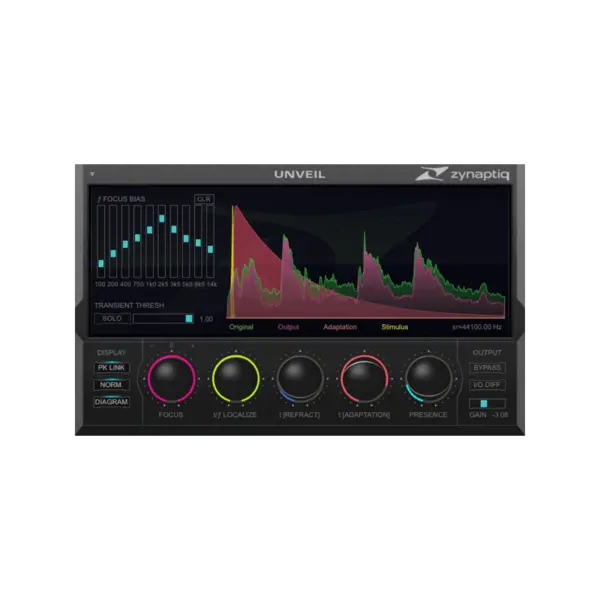 Zynaptiq UNVEIL 去殘響與訊號聚焦 Plugin (下載版) - 產品圖片 1