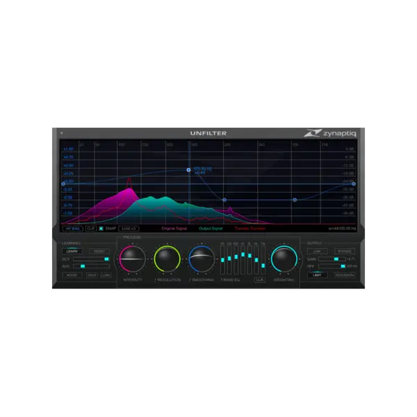 Zynaptiq UNFILTER 自適應智慧 EQ Plugin (下載版) - 產品圖片 1