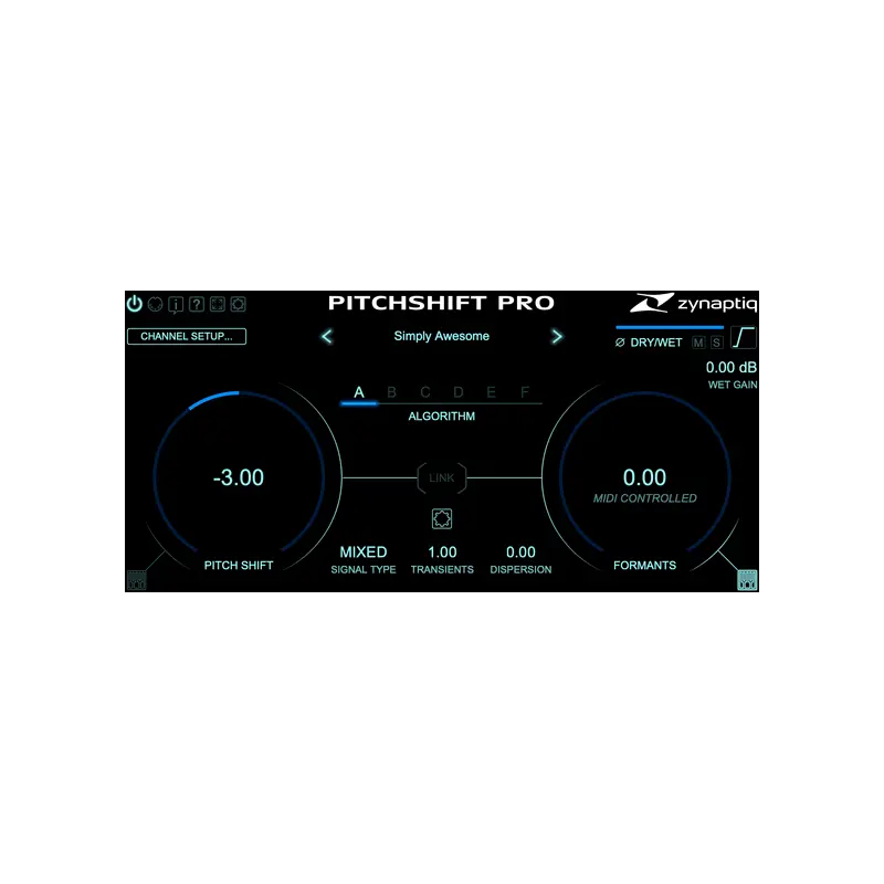 Zynaptiq PITCHSHIFT PRO 多演算法移調 Plugin (下載版) - 主圖