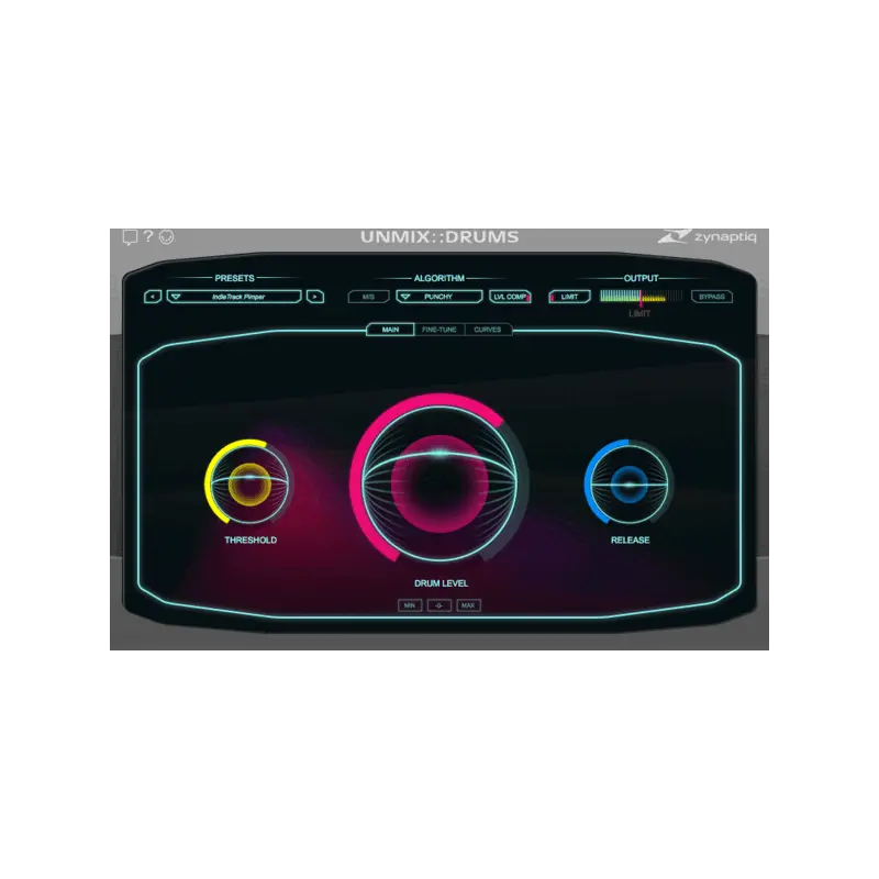 Zynaptiq UNMIX::DRUMS 混音中鼓聲增減 Plugin (下載版) - 主圖