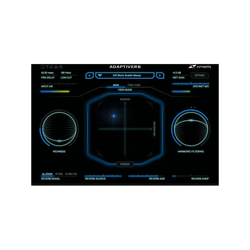 Zynaptiq ADAPTIVERB 諧波追蹤再合成殘響 Plugin (下載版) - 主圖