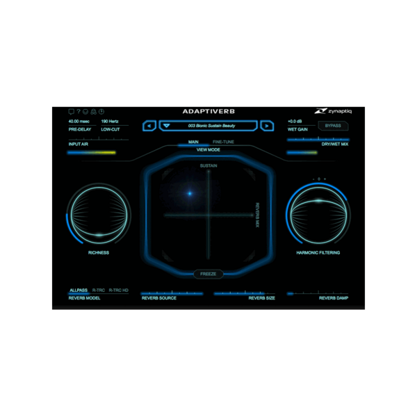 Zynaptiq ADAPTIVERB 諧波追蹤再合成殘響 Plugin (下載版) - 效果器軟體 Plugin