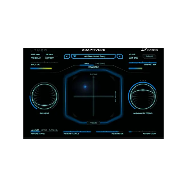 Zynaptiq ADAPTIVERB 諧波追蹤再合成殘響 Plugin (下載版) - 產品圖片 1