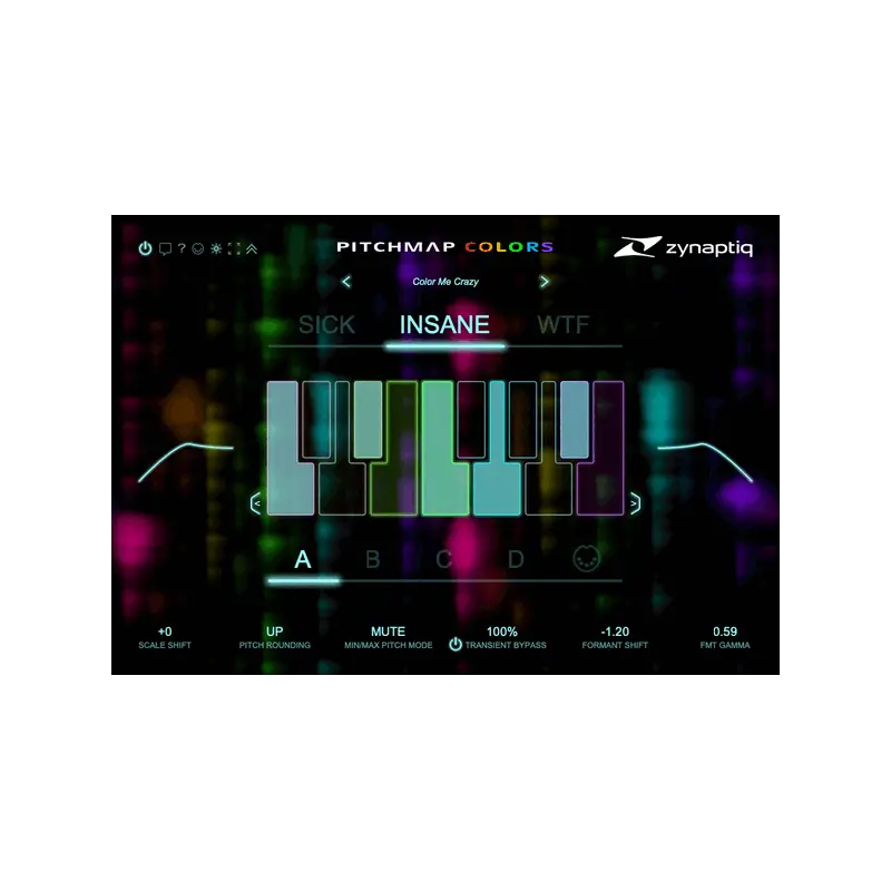 Zynaptiq PITCHMAP::COLORS 音高對應上色 Plugin (下載版) - 主圖