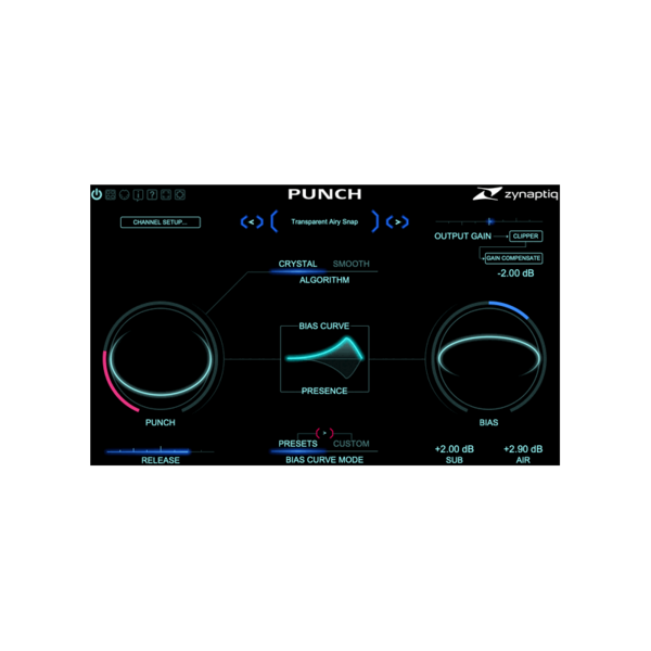 Zynaptiq PUNCH 智慧動態輪廓 Plugin (下載版) - 效果器軟體 Plugin