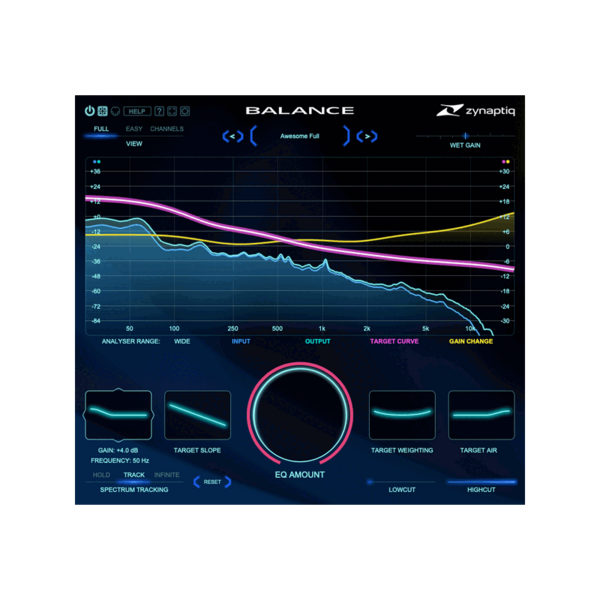 Zynaptiq BALANCE 自適應平衡 EQ Plugin (下載版) - 效果器軟體 Plugin