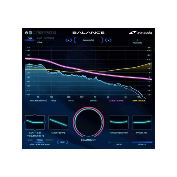 Zynaptiq BALANCE 自適應平衡 EQ Plugin (下載版) - 產品圖片 1