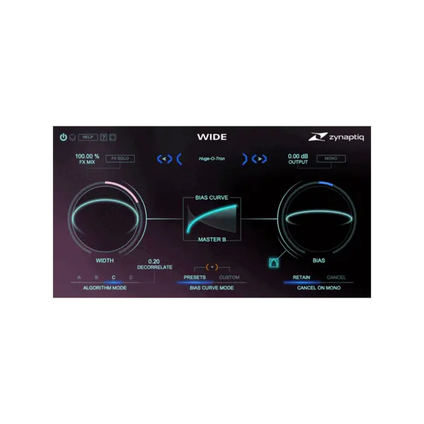 Zynaptiq WIDE 立體聲加寬與單轉立體聲 Plugin (下載版) - 產品圖片 1